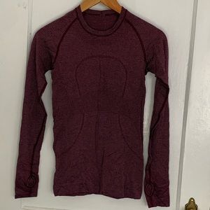 Lululemon Athletica Swiftly Long Sleeve Plum Size 4